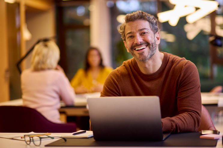 Man with laptop